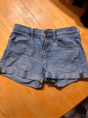 Old Navy Cuffed Blue Denim Jean Shorts